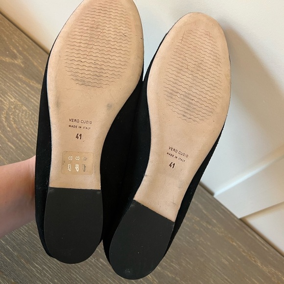 275 Central Black Suede Claudia Slip On Ballet Loafers - Picture 5 of 8